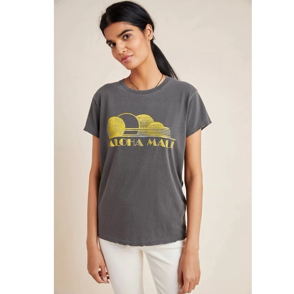 Anthro // Junk Food Aloha Maui Graphic Tee NWOT🌛 - Picture 5 of 14